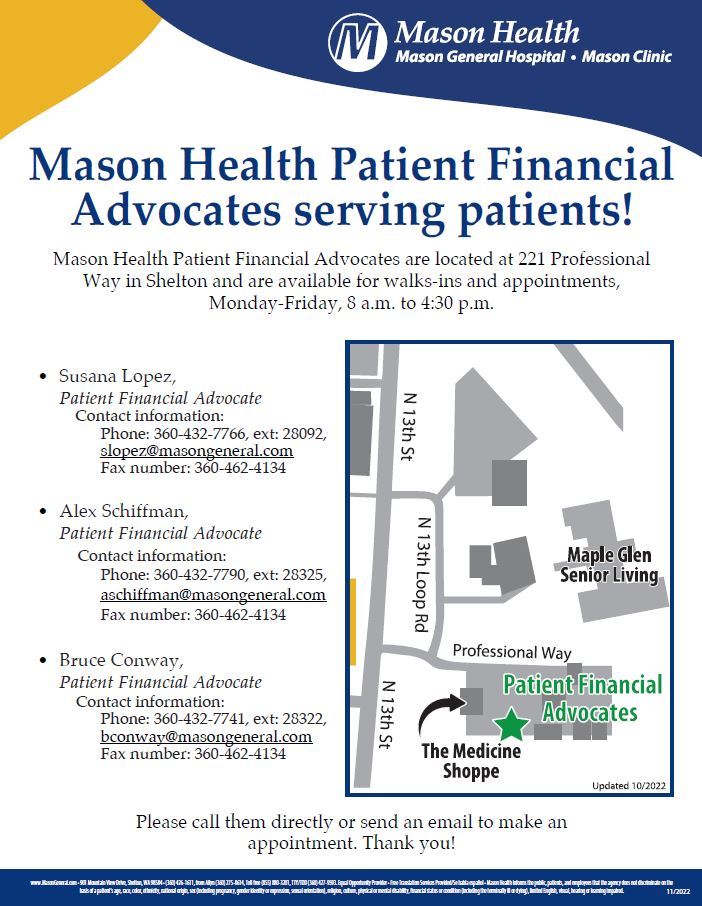 Patient Financial Advocates Flyer 2022