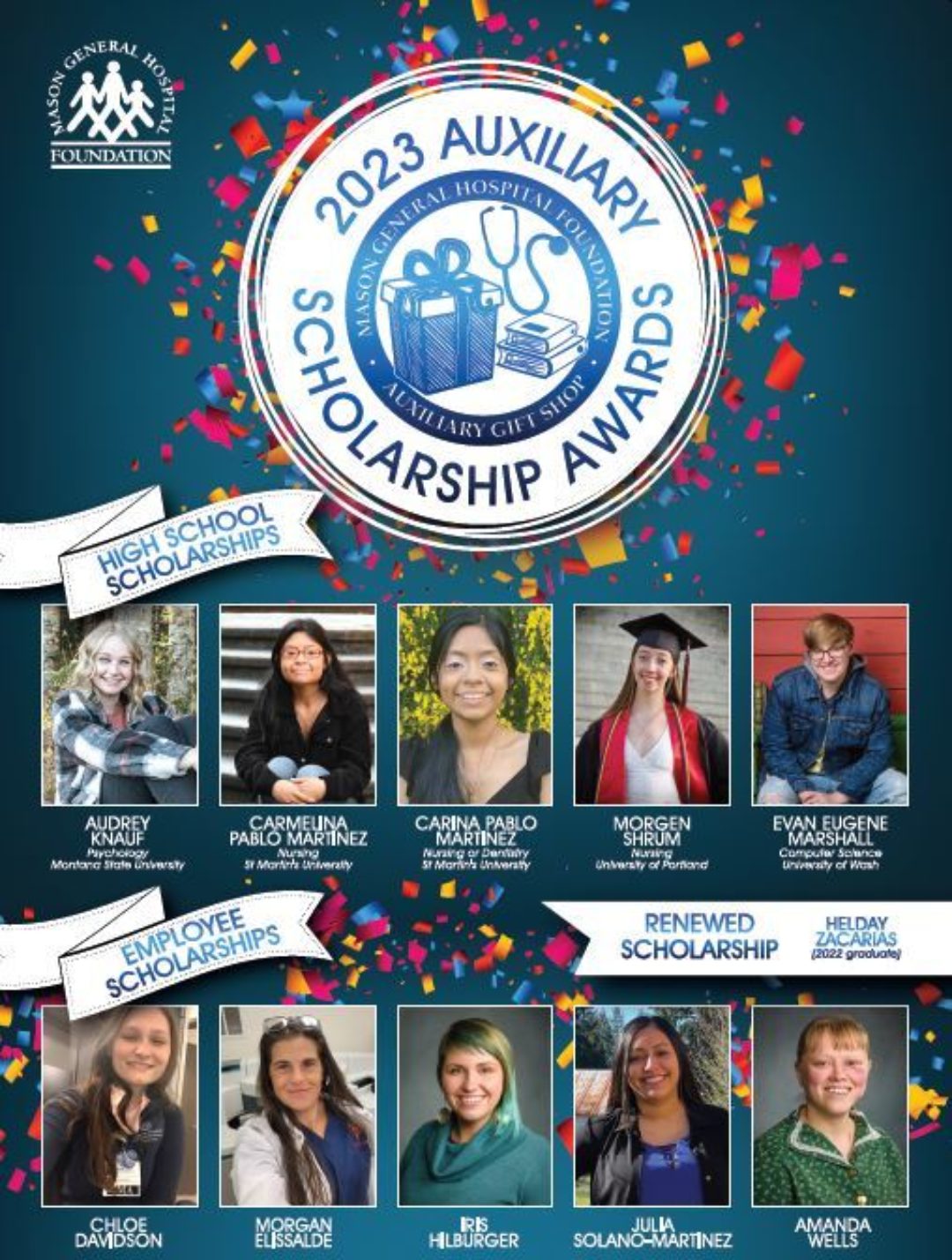 Scholarship Aux Winners Poster